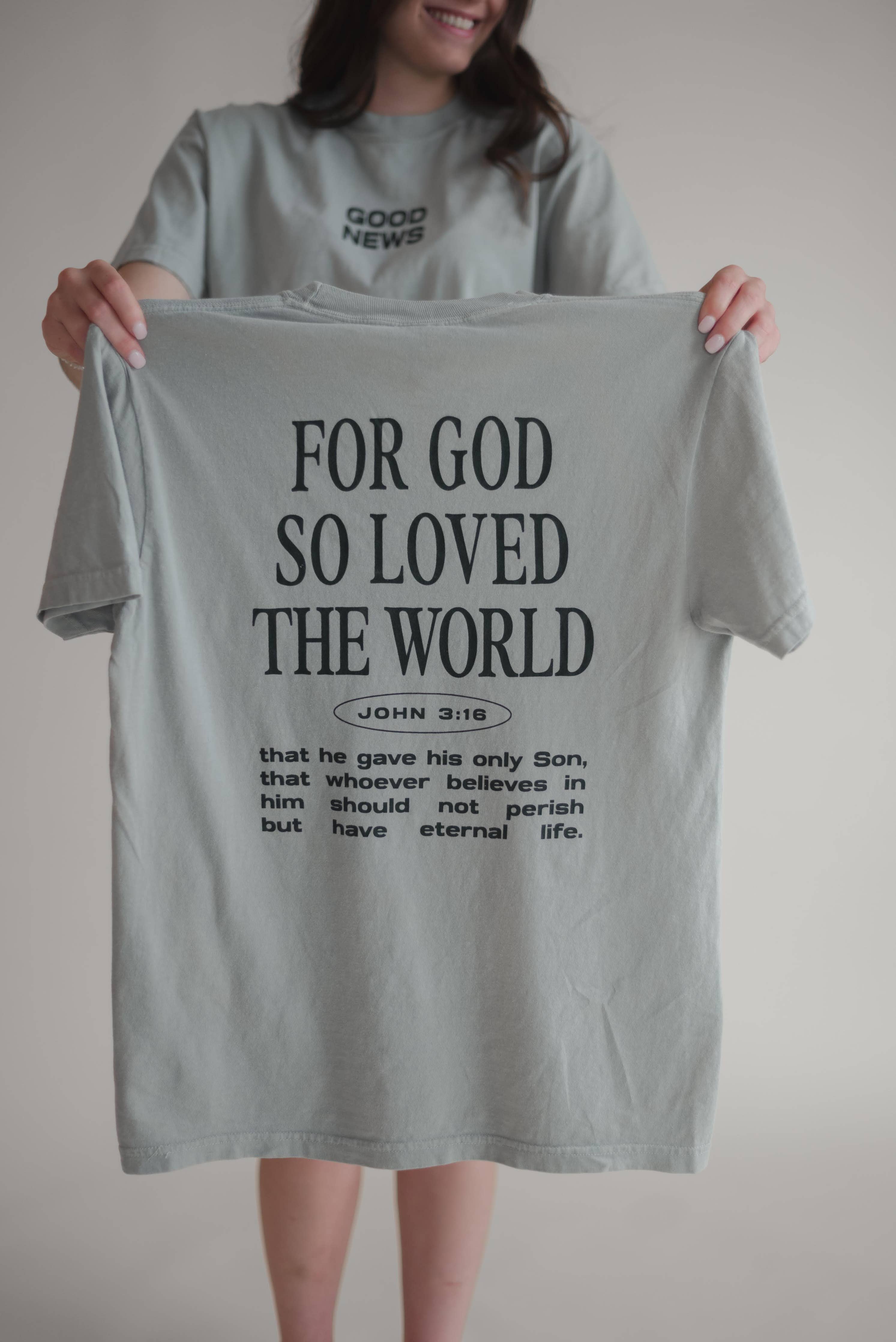 Good News Tee - Bay | Women's Christian Tee : S, M, L, XL