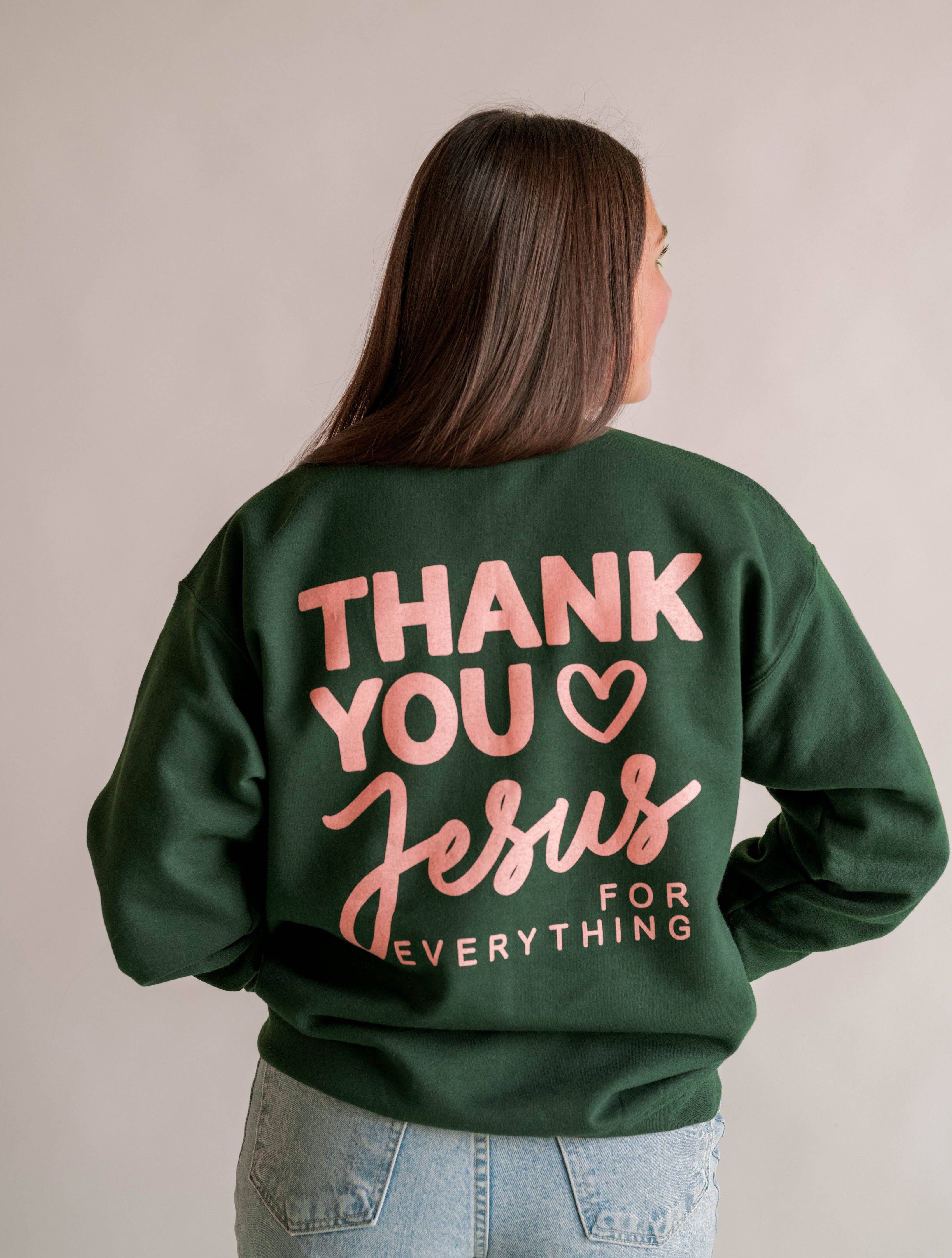 Thank You Jesus Pullover | Christian Pullover  : S, M, L, XL