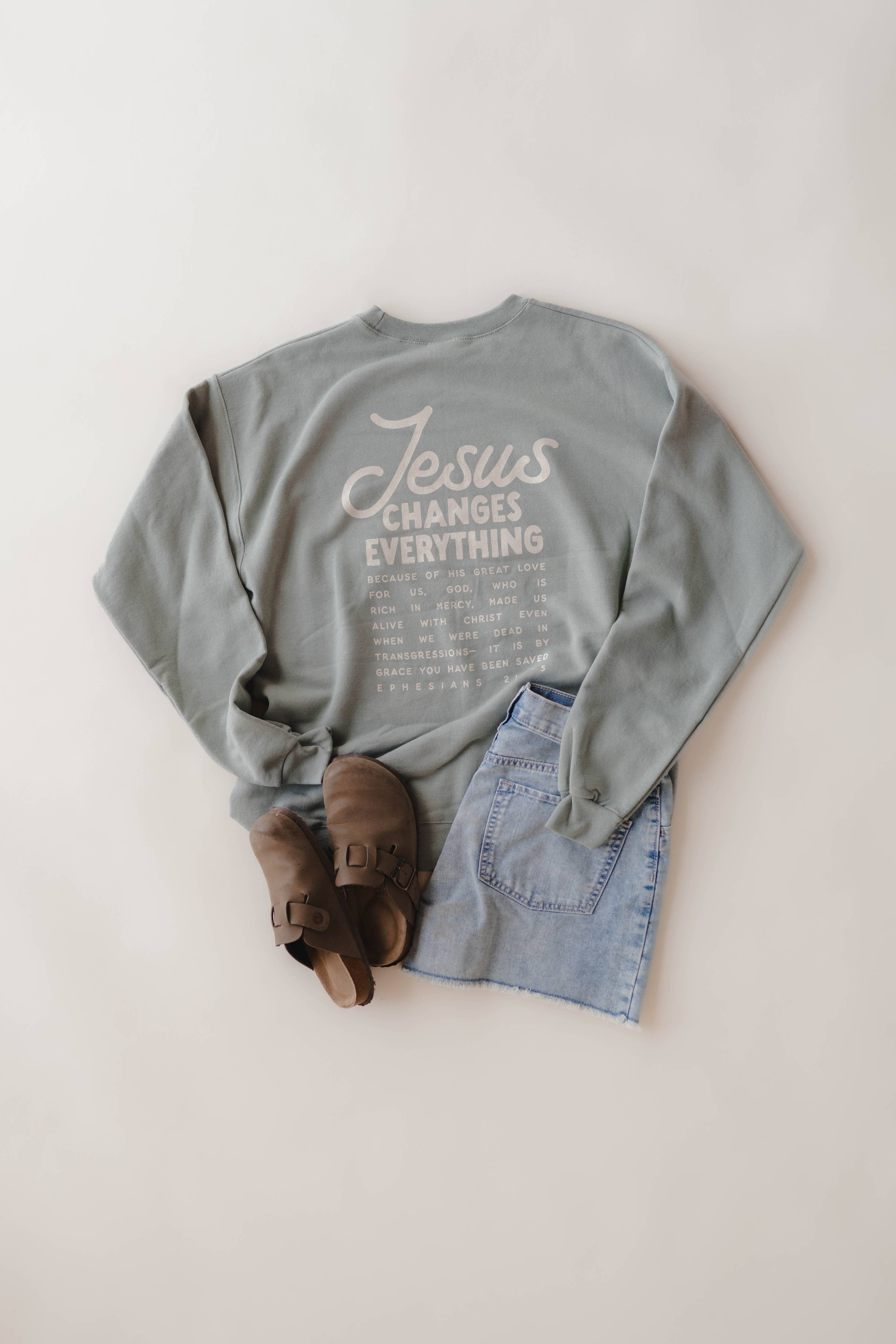 Jesus Changes Everything Pullover | Christian Pullover: XL, L, M, S